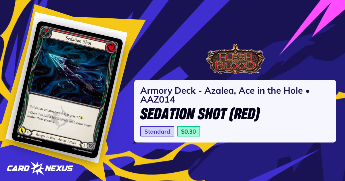 Sedation Shot (Red) #AAZ014 — Armory Deck - Azalea, Ace in the Hole ...