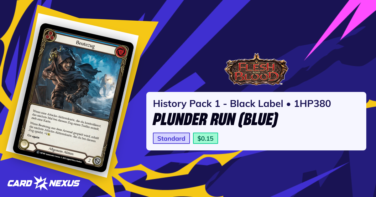Plunder Run (Blue) #1HP380 — History Pack 1 - Black Label (HISTORY-PACK ...
