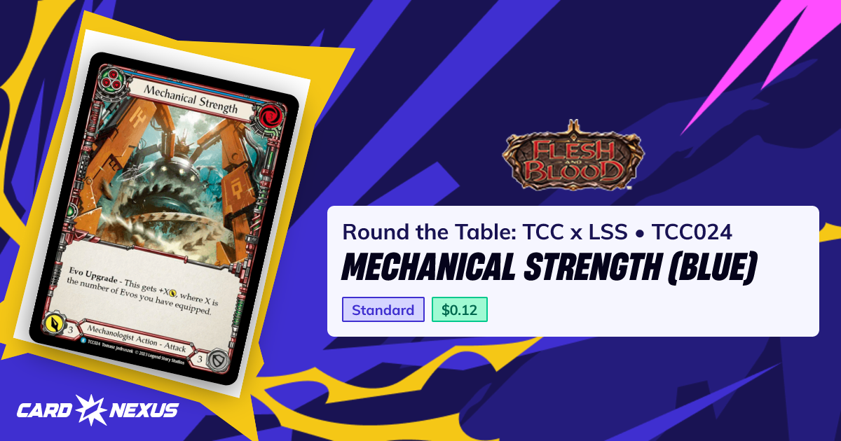 Mechanical Strength (Blue) #TCC024 — Round the Table: TCC x LSS (ROUND ...