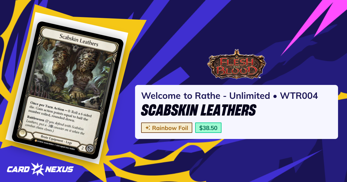 Scabskin Leathers #WTR004 — Welcome to Rathe - Unlimited (WELCOME-TO ...