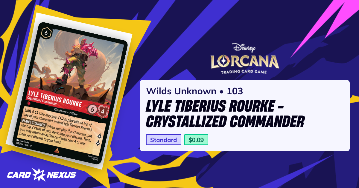Lyle Tiberius Rourke - Crystallized Commander #103 — Wilds Unknown (12 ...