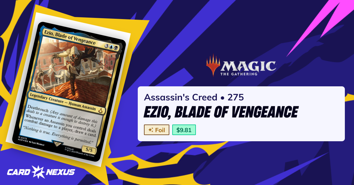 Ezio, Blade of Vengeance #275 — Assassin's Creed (ACR) — Magic: The ...