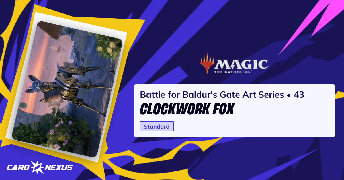 Clockwork Fox #43 — Battle for Baldur's Gate Art Series (ACLB) — Magic ...