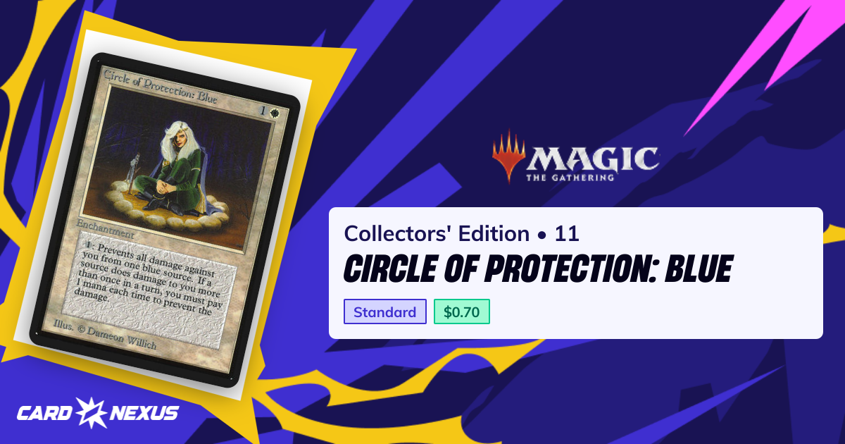 Circle of Protection: Blue #11 — Collectors' Edition (CED) — Magic: The ...
