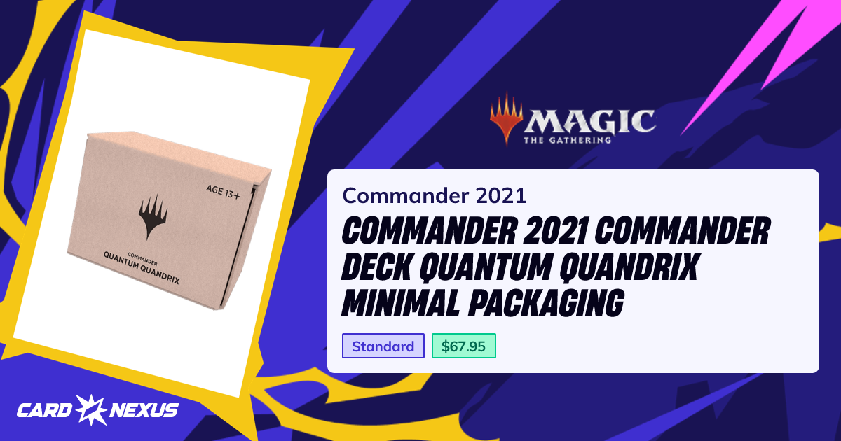 Commander 2021 Commander Deck Quantum Quandrix Minimal Packaging ...
