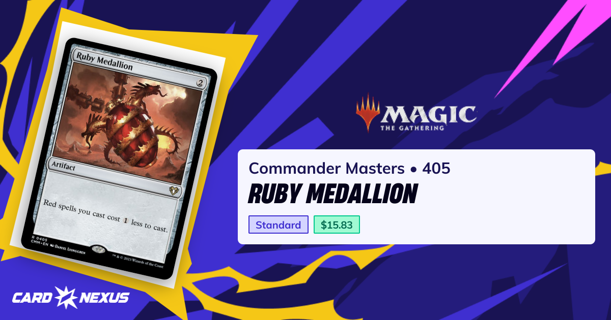 Ruby Medallion #405 — Commander Masters (CMM) — Magic: The Gathering ...