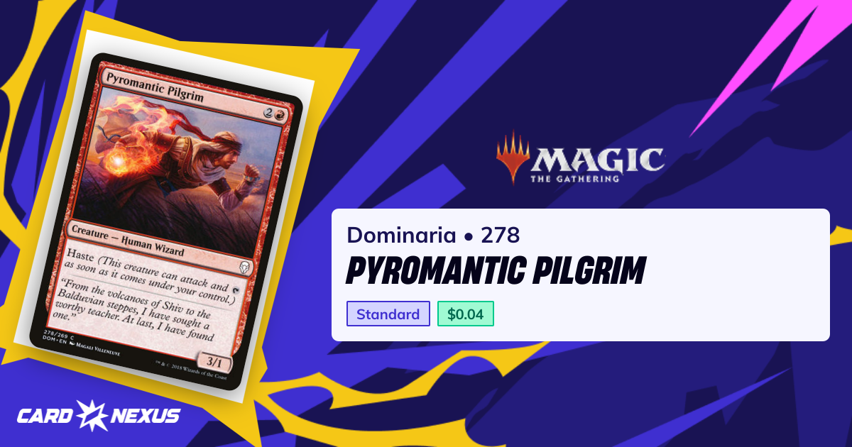 Pyromantic Pilgrim #278 — Dominaria (DOM) — Magic: The Gathering — Buy ...