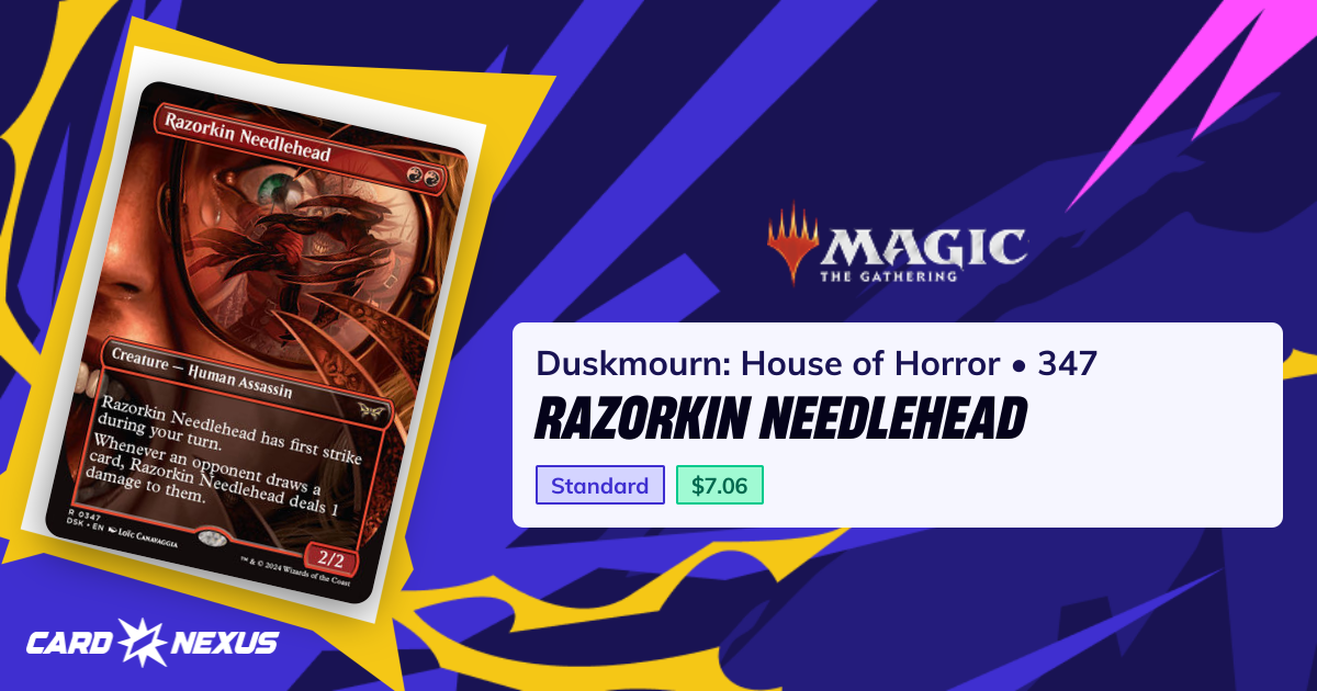 Razorkin Needlehead #347 — Duskmourn: House of Horror (DSK) — Magic ...