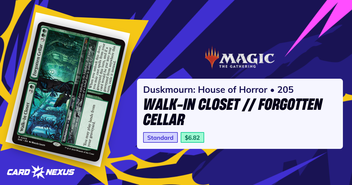 Walk-In Closet // Forgotten Cellar #205 — Duskmourn: House of Horror