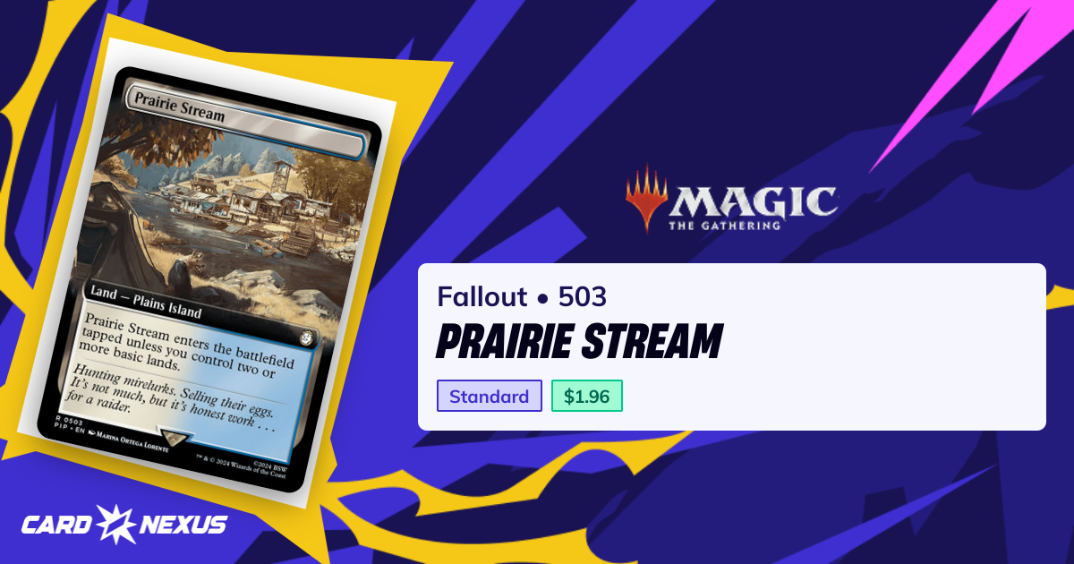 Prairie Stream #503 — Fallout (PIP) — Magic: The Gathering — Buy ...