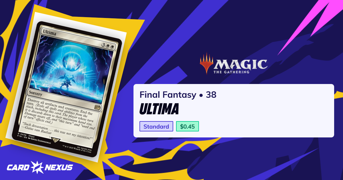 Ultima #38 — Final Fantasy (FIN) — Magic: The Gathering — Buy & Prices ...