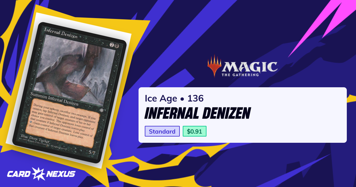 Infernal Denizen #136 — Ice Age (ICE) — Magic: The Gathering — Buy ...