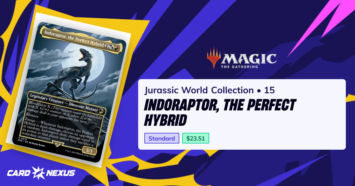 Indoraptor, the Perfect Hybrid #15 — Jurassic World Collection (REX ...