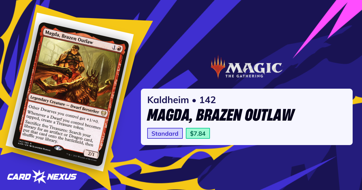 Magda, Brazen Outlaw #142 — Kaldheim (KHM)