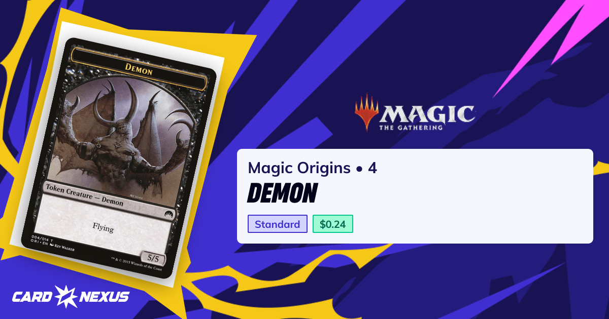 Demon #4 — Magic Origins (ORI) — Magic: The Gathering — Buy & Prices ...
