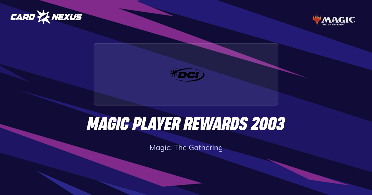 Magic Player Rewards 2003 (P03) Magic: The Gathering Cards — Buy ...