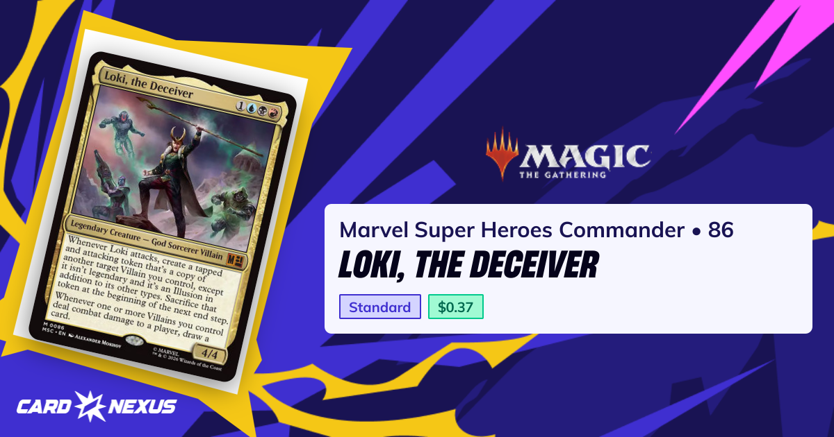 Loki, the Deceiver #86 — Marvel Super Heroes Commander (MSC) — Magic ...