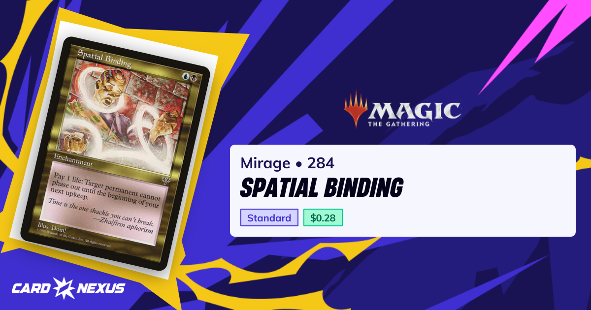 Spatial Binding #284 — Mirage (MIR) — Magic: The Gathering — Buy ...