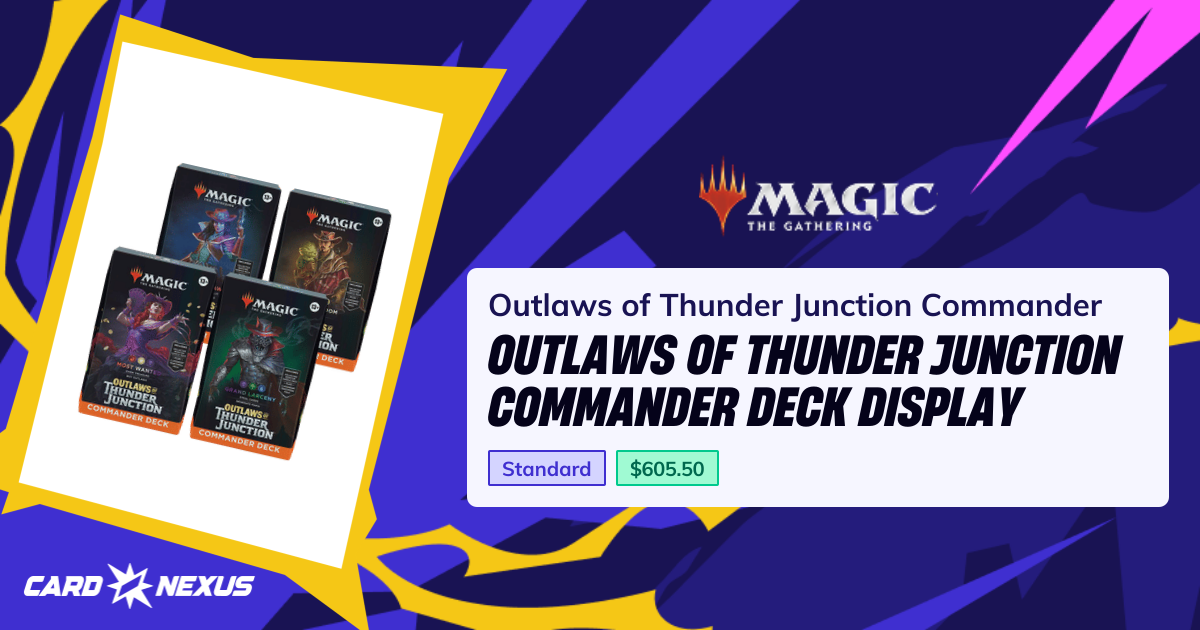 Outlaws of Thunder Junction Commander Deck Display — Outlaws of Thunder ...