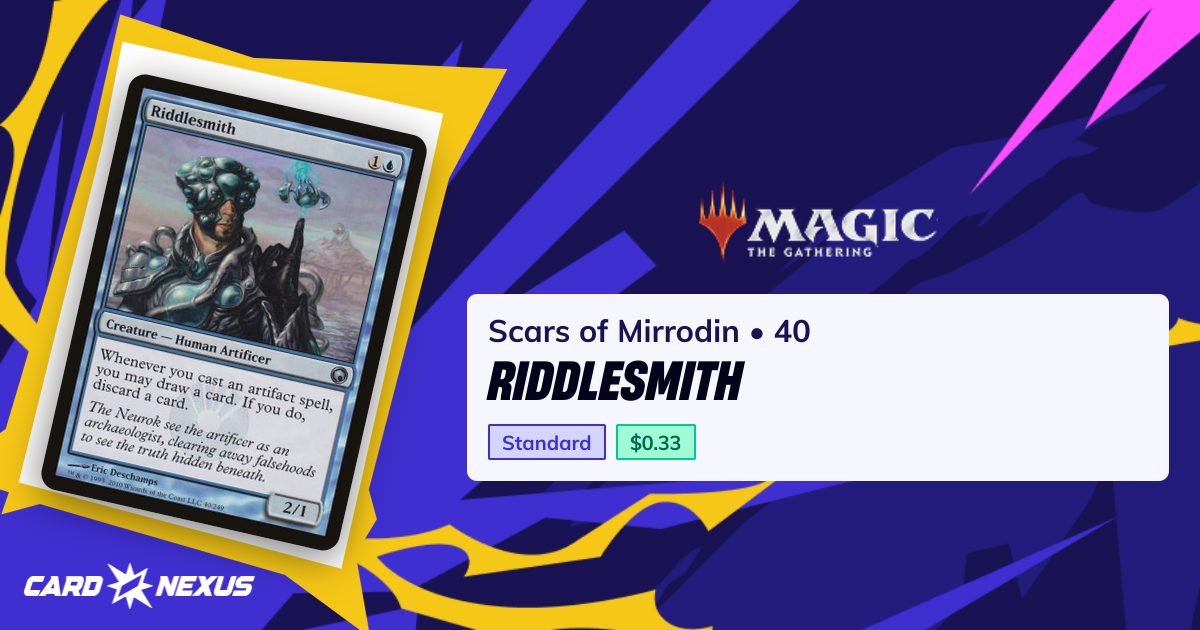 Riddlesmith #40 — Scars of Mirrodin (SOM) — Magic: The Gathering — Buy ...