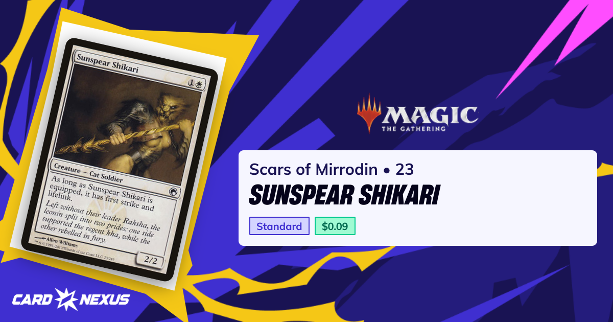 Sunspear Shikari #23 — Scars of Mirrodin (SOM) — Magic: The Gathering ...