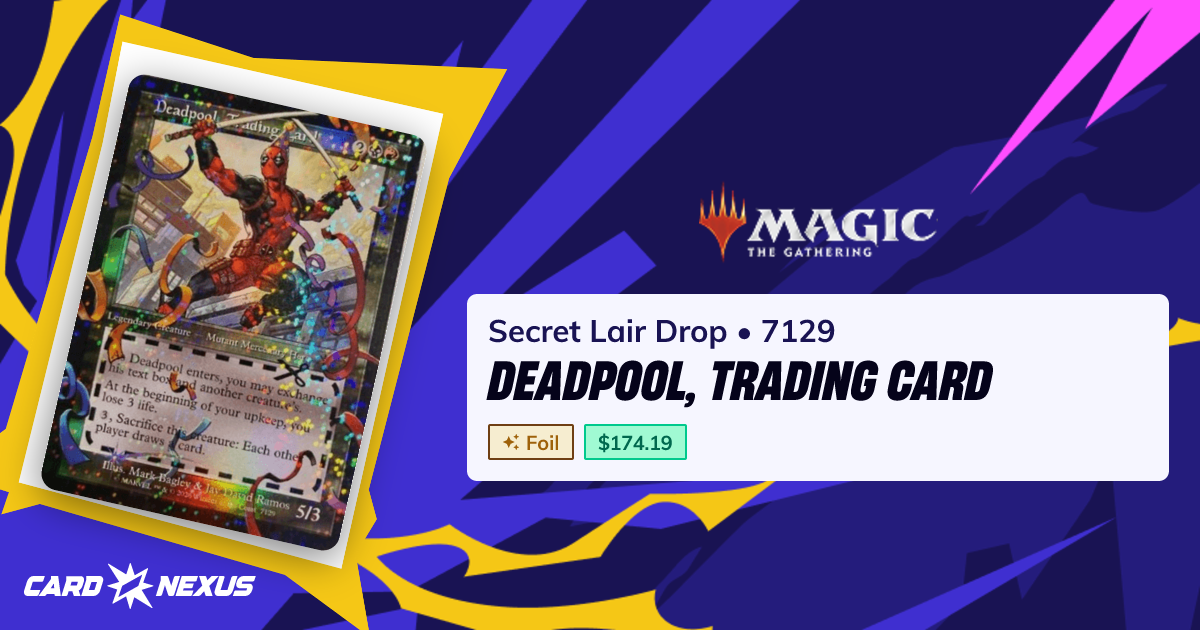 Deadpool, Trading Card #7129 — Secret Lair Drop (SLD) — Magic: The ...
