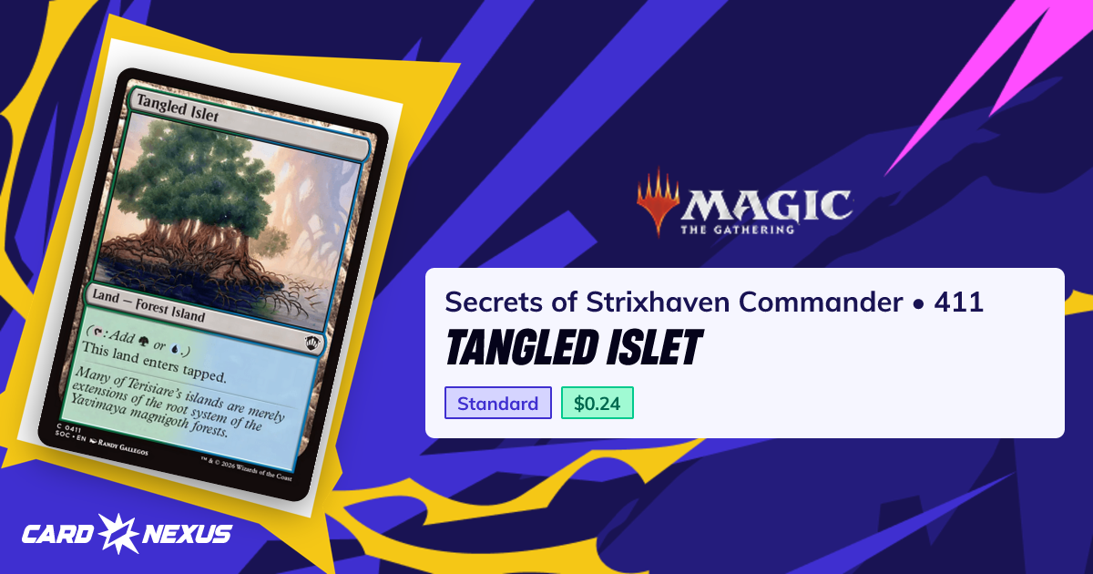 Tangled Islet #411 — Secrets of Strixhaven Commander (SOC) — Magic: The ...