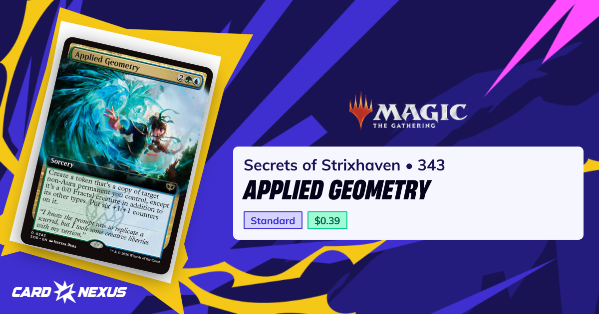Applied Geometry #343 — Secrets of Strixhaven (SOS) — Magic: The ...