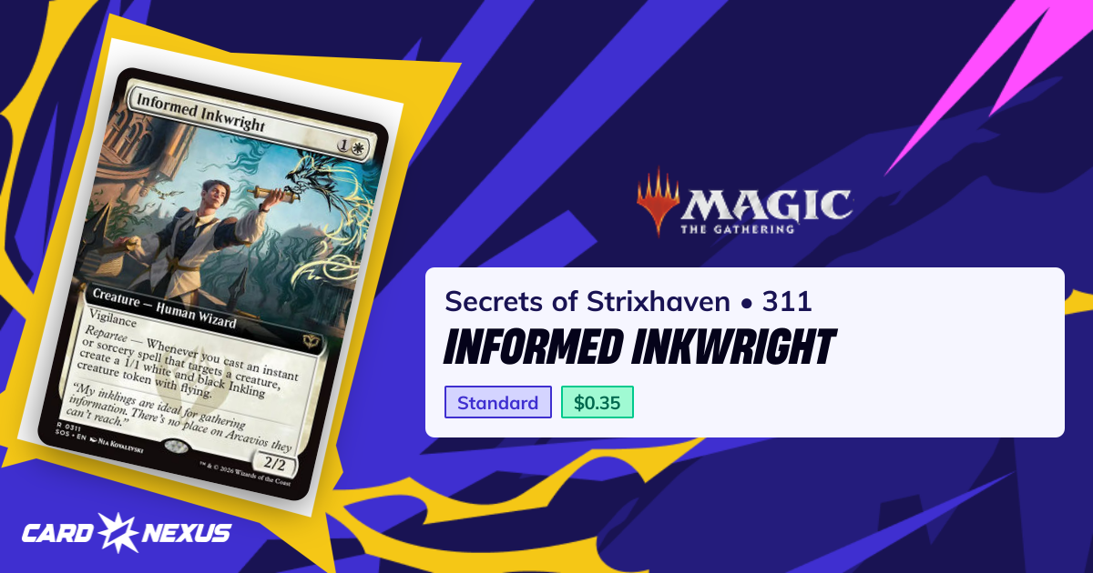Informed Inkwright #311 — Secrets of Strixhaven (SOS) — Magic: The ...