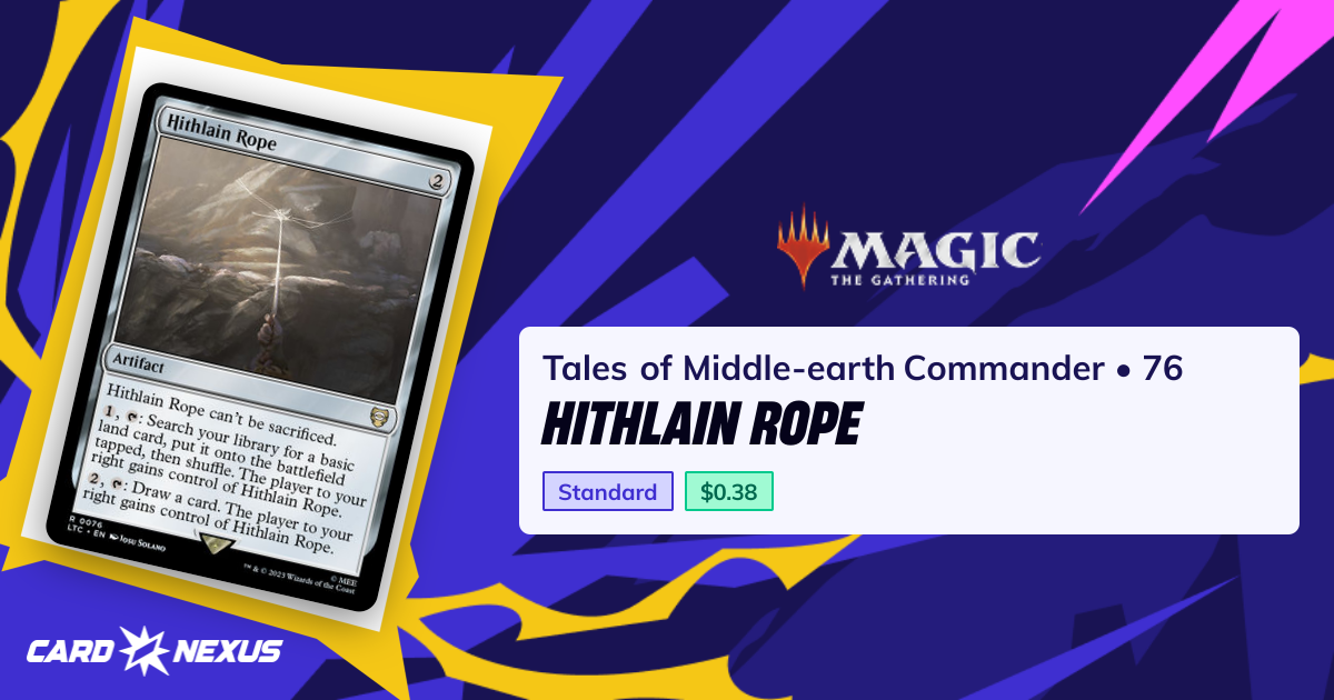 Hithlain Rope #76 — Tales of Middle-earth Commander (LTC) — Magic: The ...