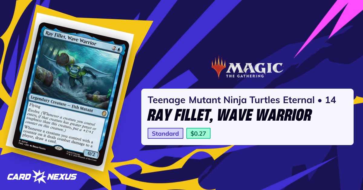 Ray Fillet, Wave Warrior #14 — Teenage Mutant Ninja Turtles Eternal ...