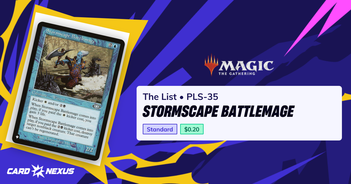 Stormscape Battlemage #PLS-35 — The List (PLST) — Magic: The Gathering ...