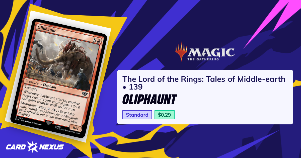 Oliphaunt #139 — The Lord of the Rings: Tales of Middle-earth (LTR ...