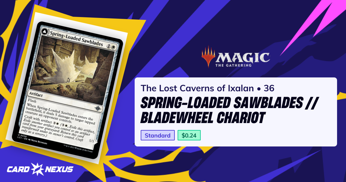 Spring-Loaded Sawblades // Bladewheel Chariot #36 — The Lost Caverns of ...
