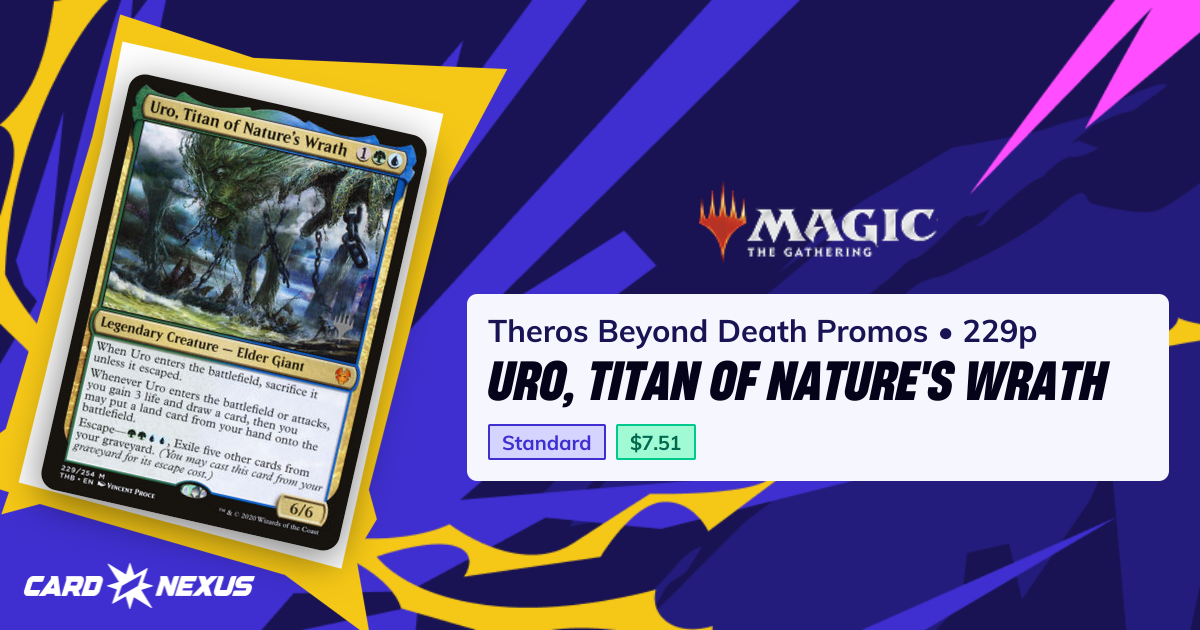 Uro, Titan of Nature's Wrath #229p — Theros Beyond Death Promos