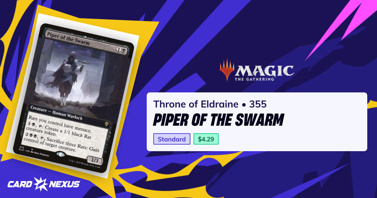 Piper of the Swarm #355 — Throne of Eldraine (ELD)