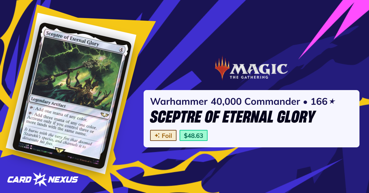 Sceptre of Eternal Glory #166★ — Warhammer 40,000 Commander