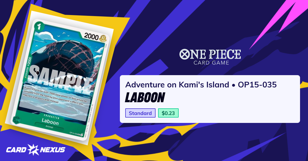 Laboon #OP15-035 — Adventure on Kami's Island (OP15-EB04) — OnePiece ...