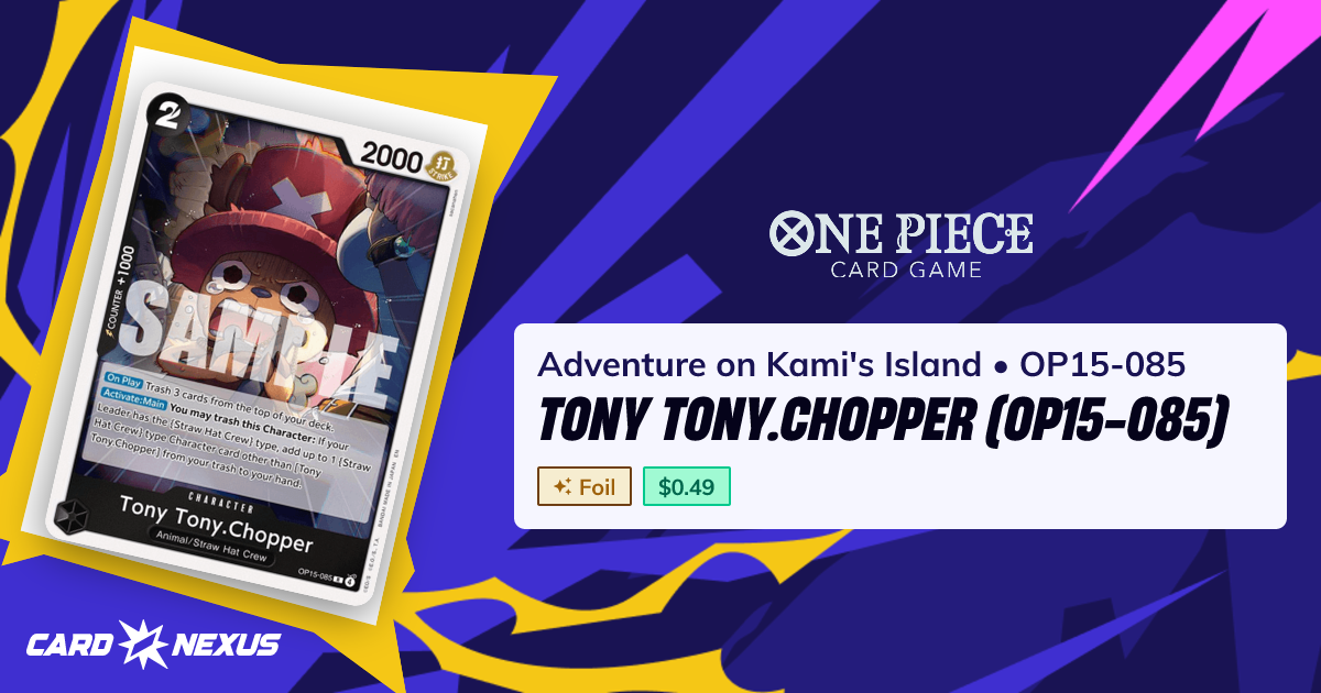 Tony Tony.Chopper (OP15-085) #OP15-085 — Adventure on Kami's Island ...