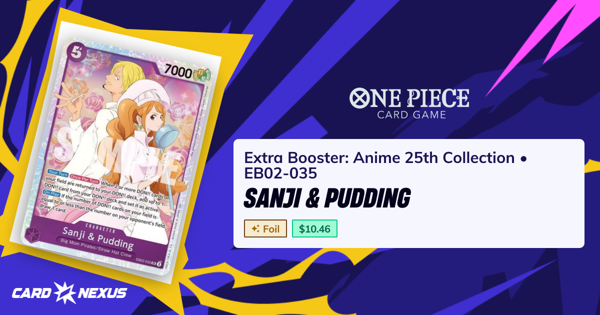 Sanji & Pudding #EB02-035 — Extra Booster: Anime 25th Collection