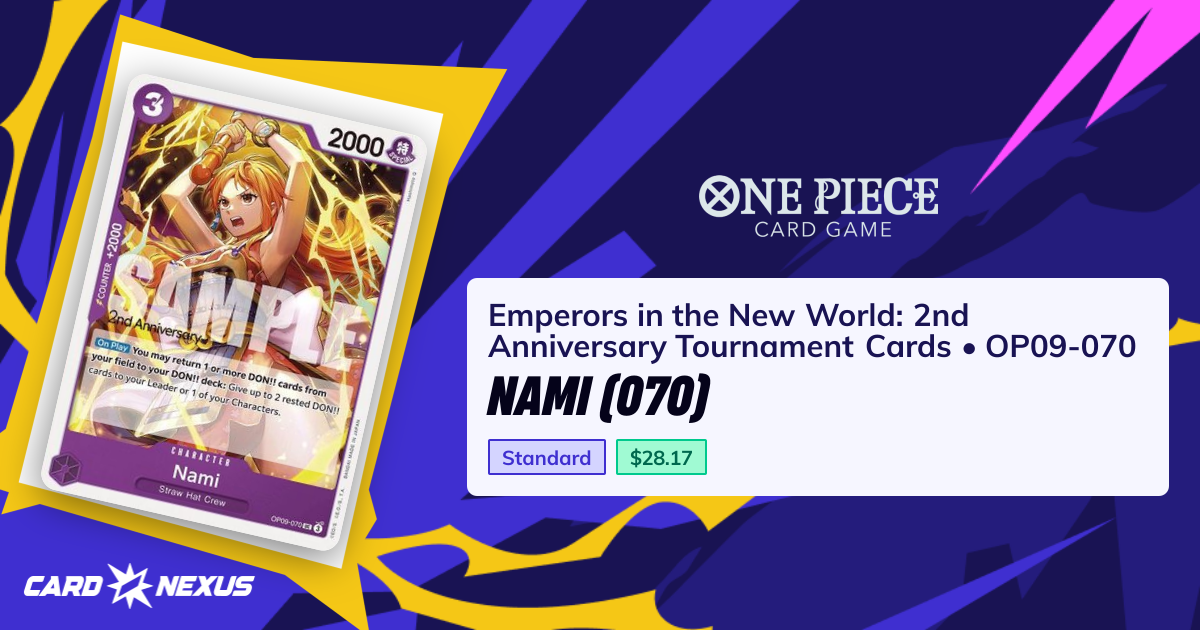 Nami (070) #OP09-070 — Starter Deck 26: PURPLE/BLACK Monkey.D.Luffy (ST ...