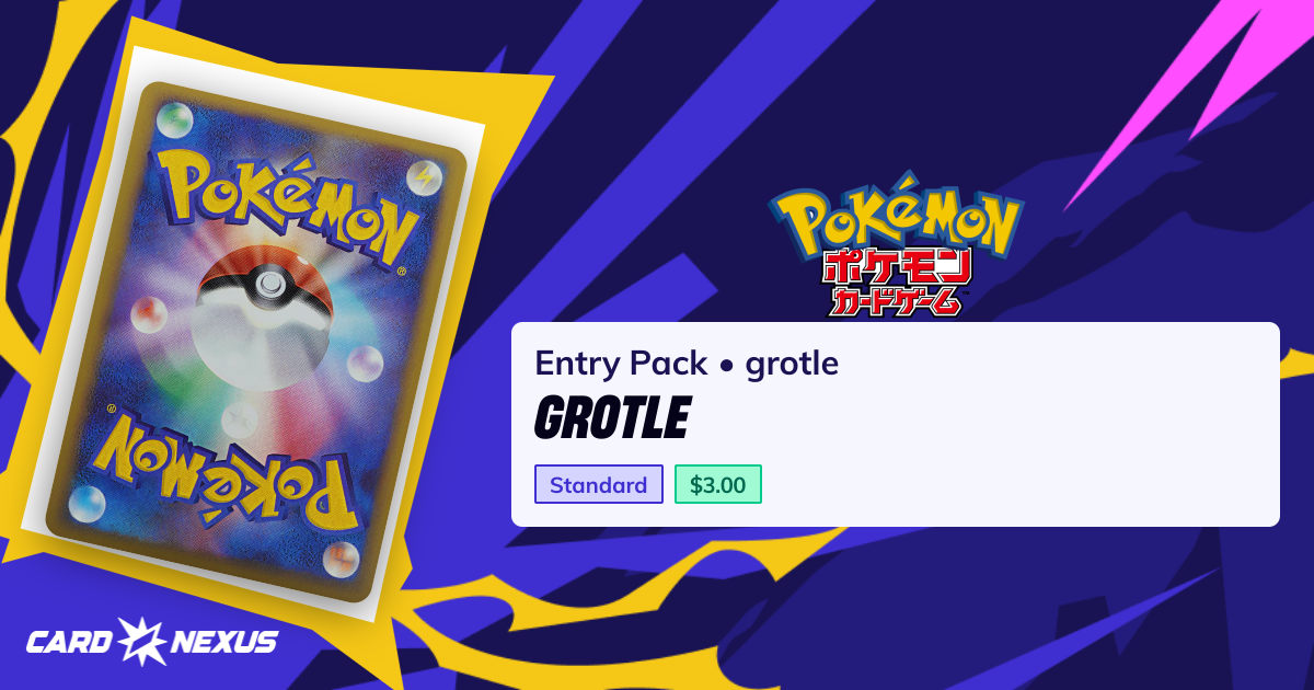 Grotle #grotle — Entry Pack (ENTRY-PACK) — Pokemon Japan — Buy & Prices ...