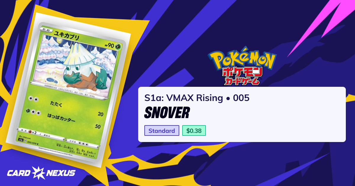 Snover #005 — S1a: VMAX Rising (S1A-VMAX-RISING) — Pokemon Japan — Buy ...