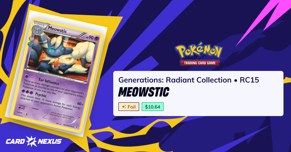 Meowstic #RC15 — Generations: Radiant Collection (GENERATIONS-RADIANT ...