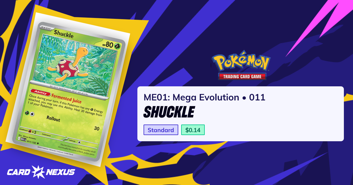 Shuckle #011 — ME01: Mega Evolution (ME01-MEGA-EVOLUTION) — Pokemon ...