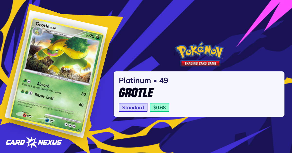 Grotle #49 — Platinum (PLATINUM) — Pokemon — Buy & Prices - CardNexus