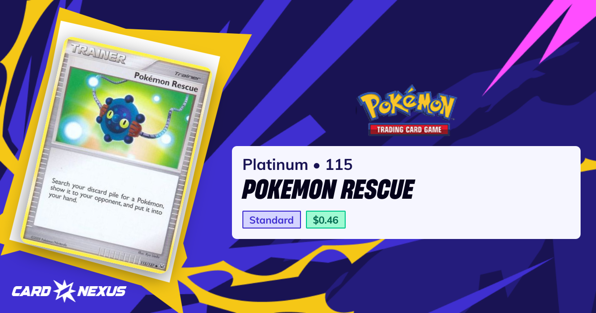 Pokemon Rescue #115 — Platinum (PLATINUM) — Pokemon — Buy & Prices ...