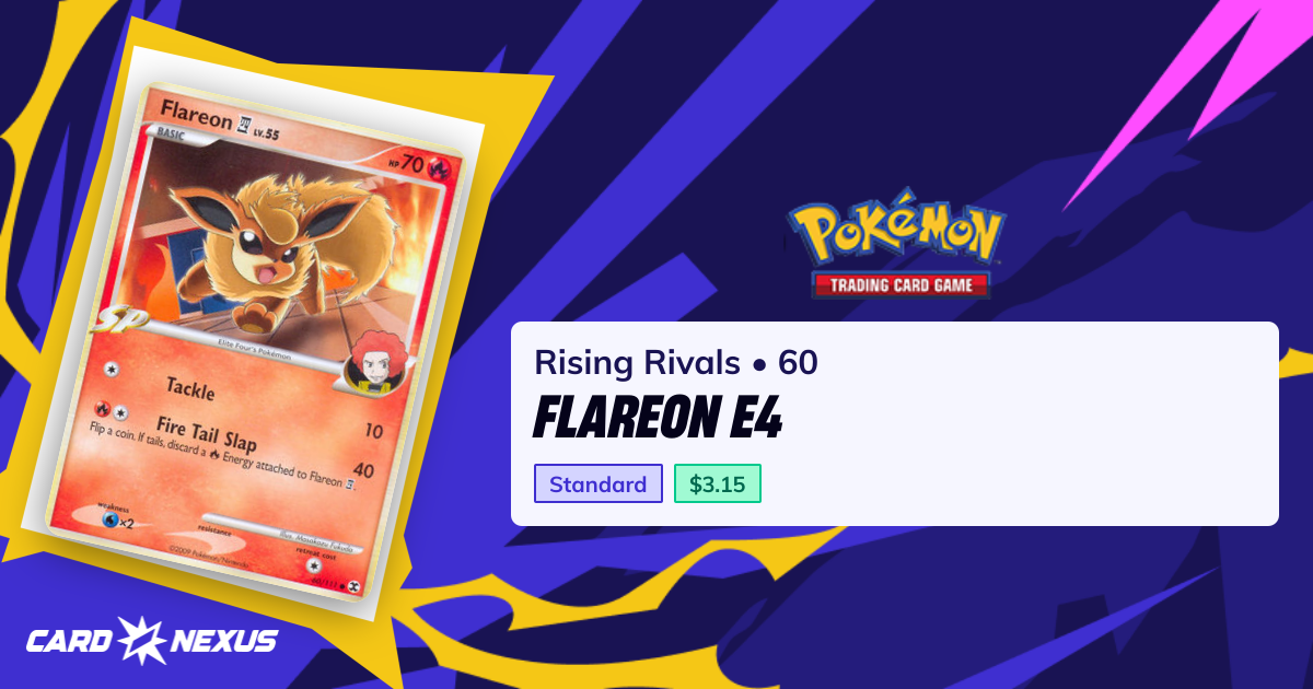 Flareon E4 #60 — Rising Rivals (RISING-RIVALS) — Pokemon — Buy & Prices ...