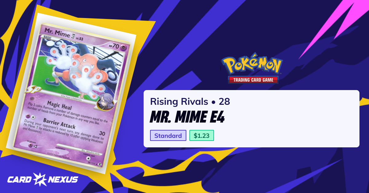 Mr. Mime E4 #28 — Rising Rivals (RISING-RIVALS) — Pokemon — Buy ...