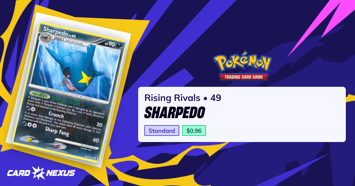 Sharpedo #49 — Rising Rivals (RISING-RIVALS) — Pokemon — Buy & Prices ...